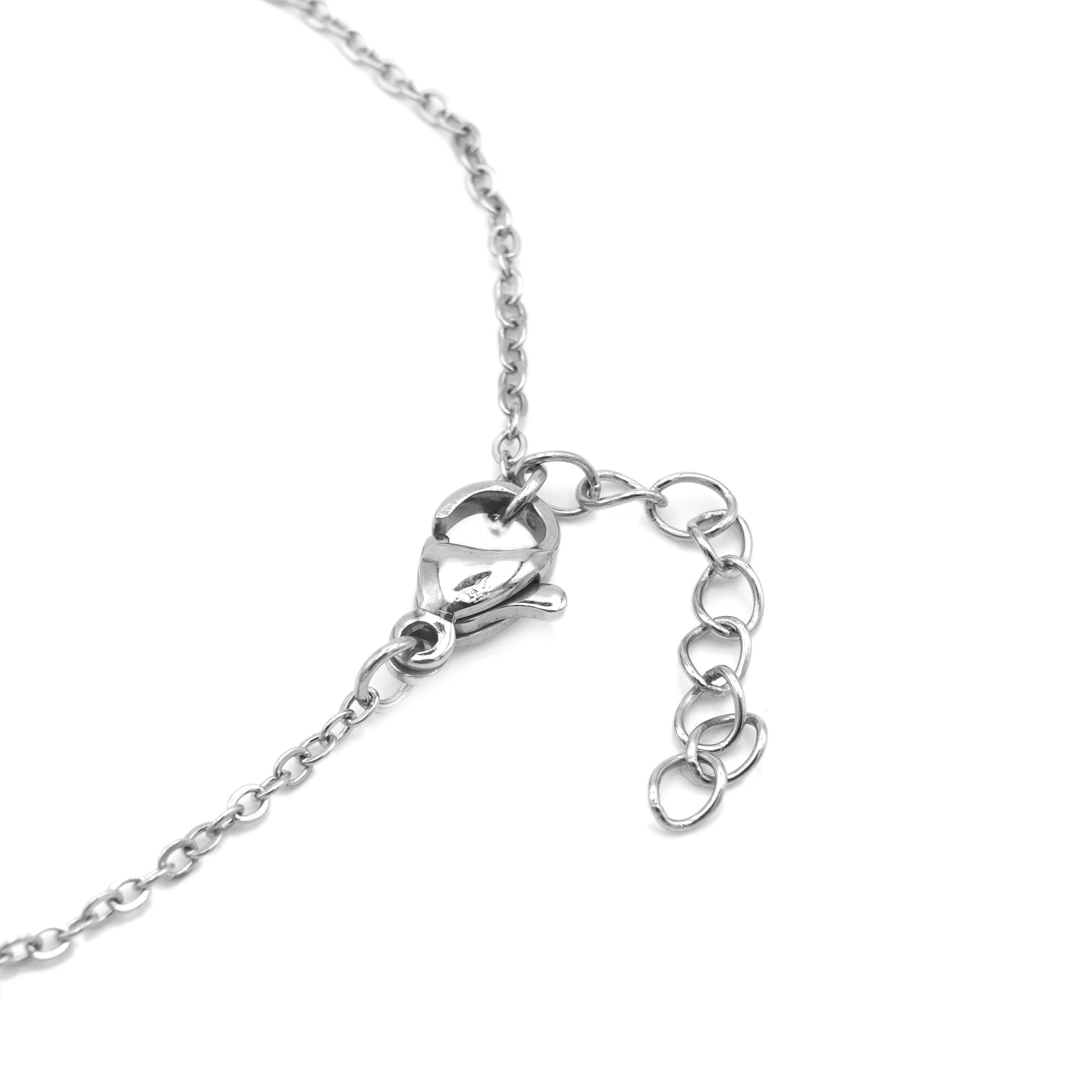Bracciale Acciaio con Fiore Stilizzato