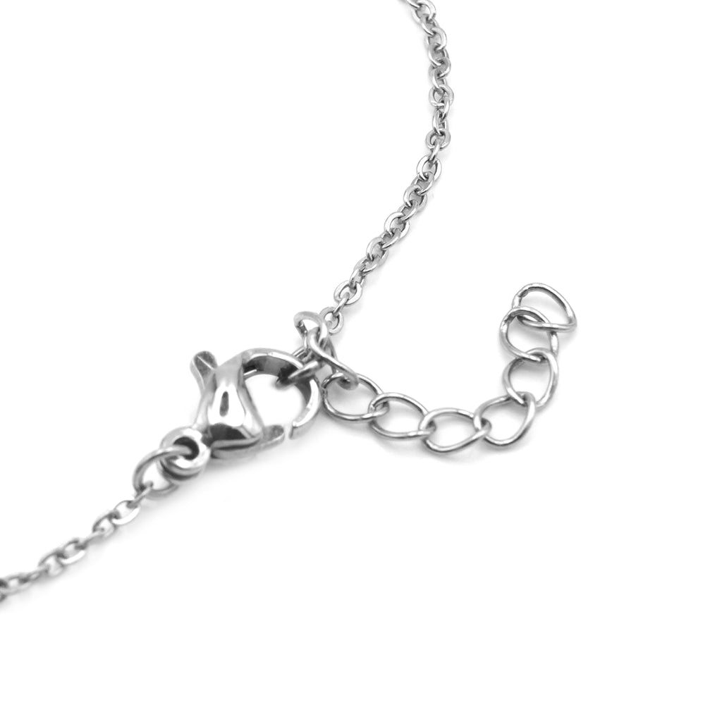 Bracciale Cuore Radiante con Pavé e Punto Luce In Acciaio Inossidabile
