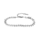 Bracciale a Foglie Alloro In Acciaio Inossidabile