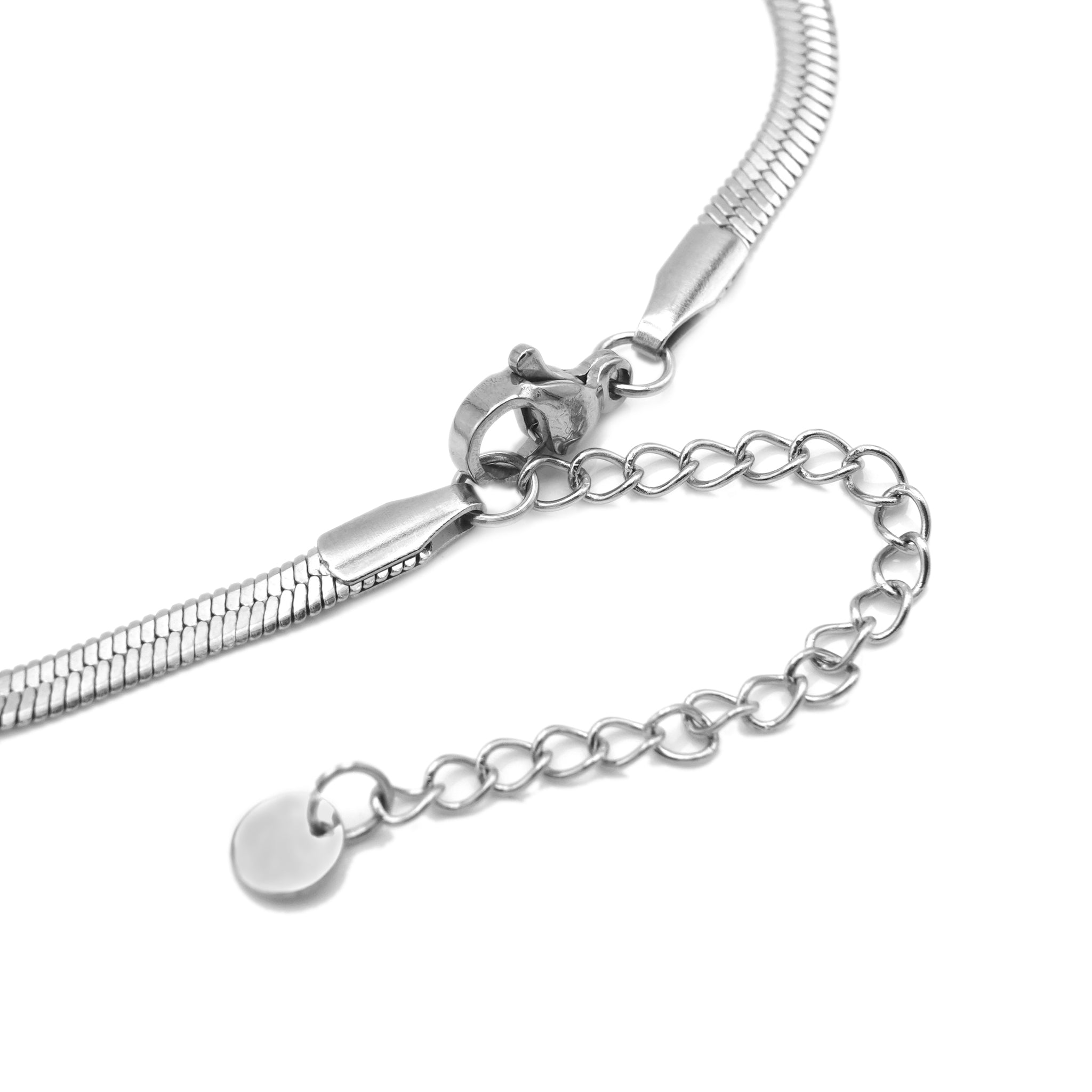 Bracciale con Dettaglio a V in Acciaio Inossidabile