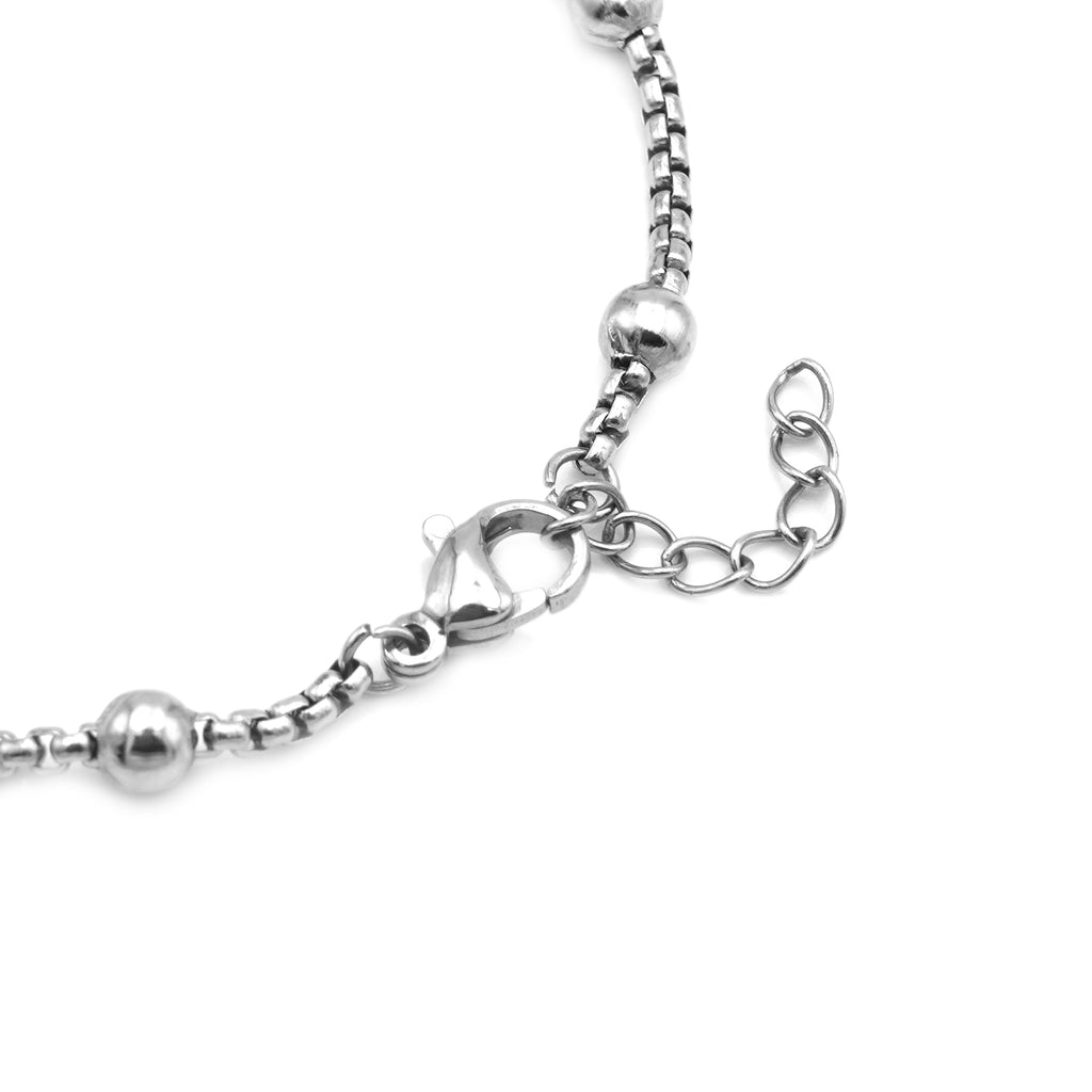 Bracciale "Spiritual Mix" con Charm e Sfere In Acciaio Inossidabile