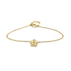 Bracciale Stella Radiante con Pavé e Punto Luce In Acciaio Inossidabile