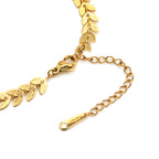 Bracciale a Foglie Alloro In Acciaio Inossidabile
