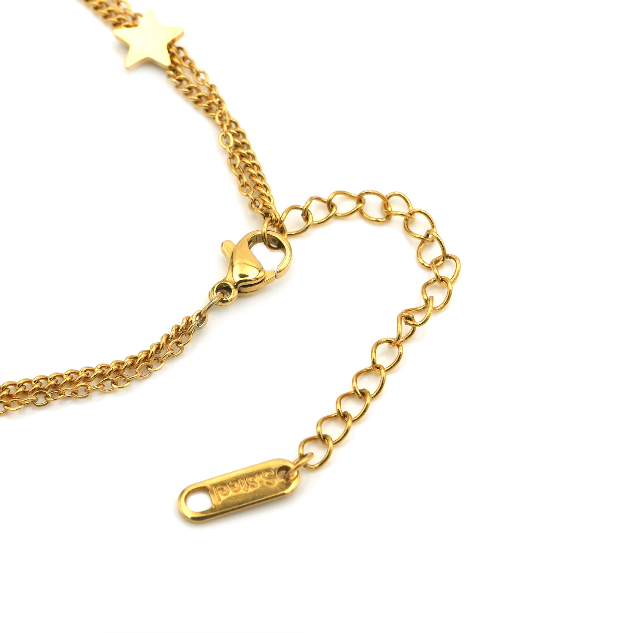 Bracciale Acciaio con Stelle e Lune