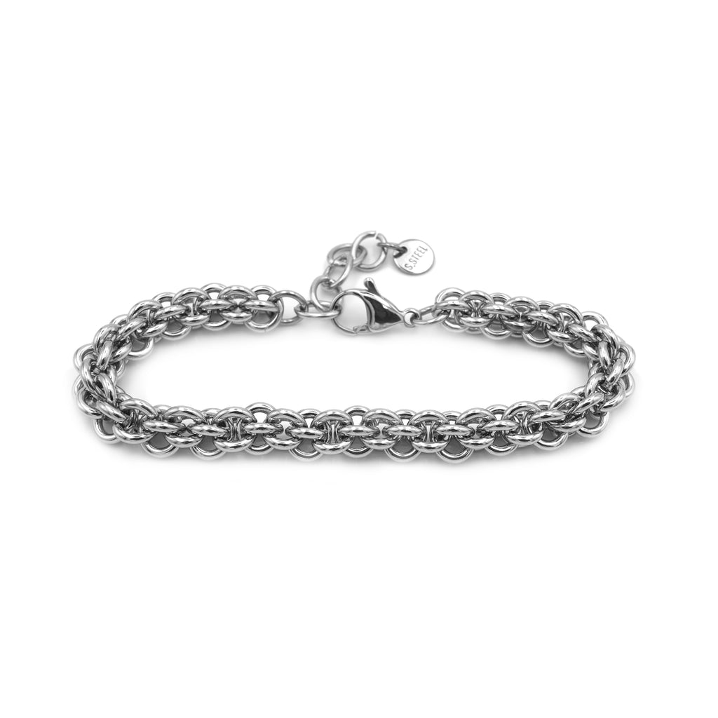 Bracciale Chunky  Intrecciato In Acciaio Inossidabile