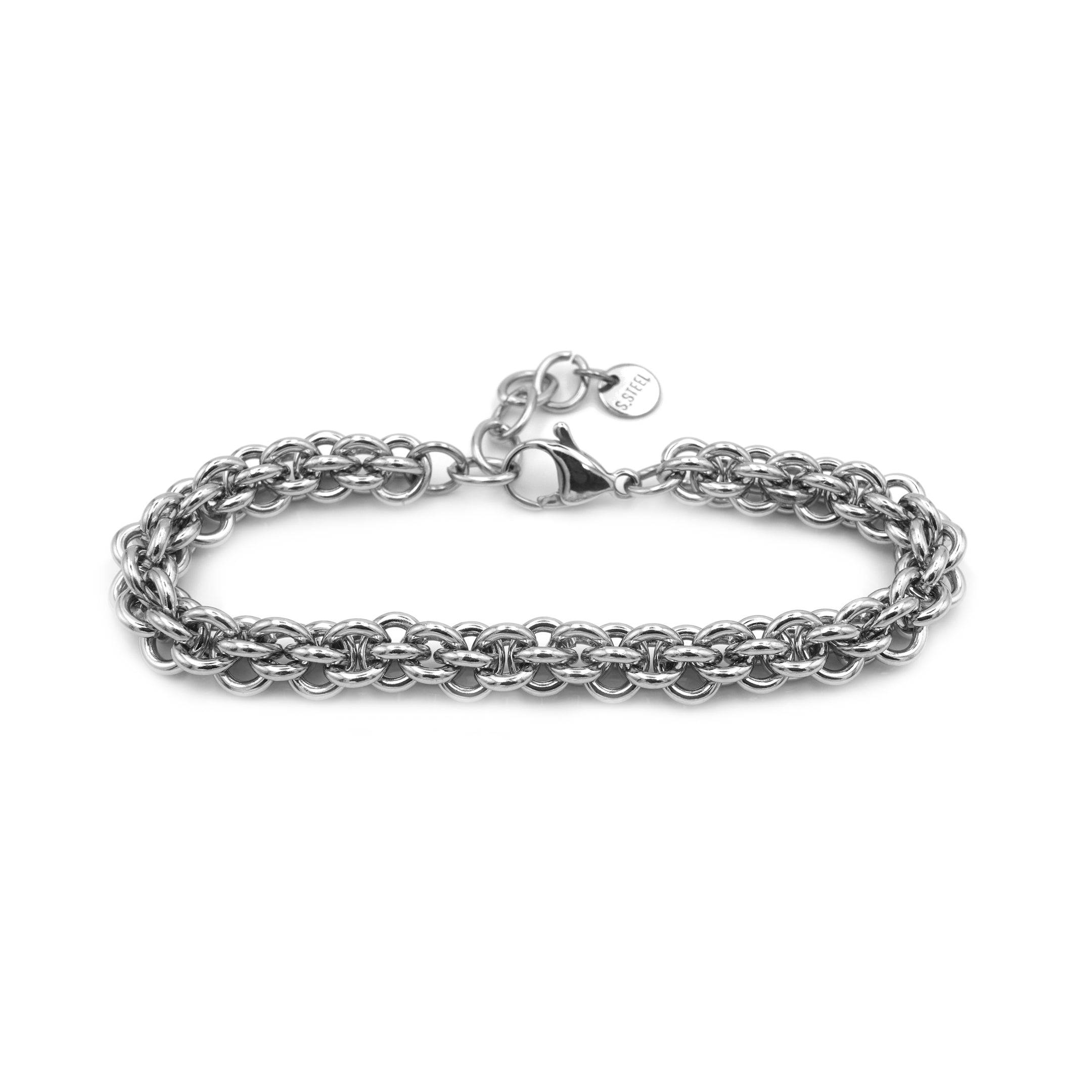 Bracciale Chunky  Intrecciato In Acciaio Inossidabile