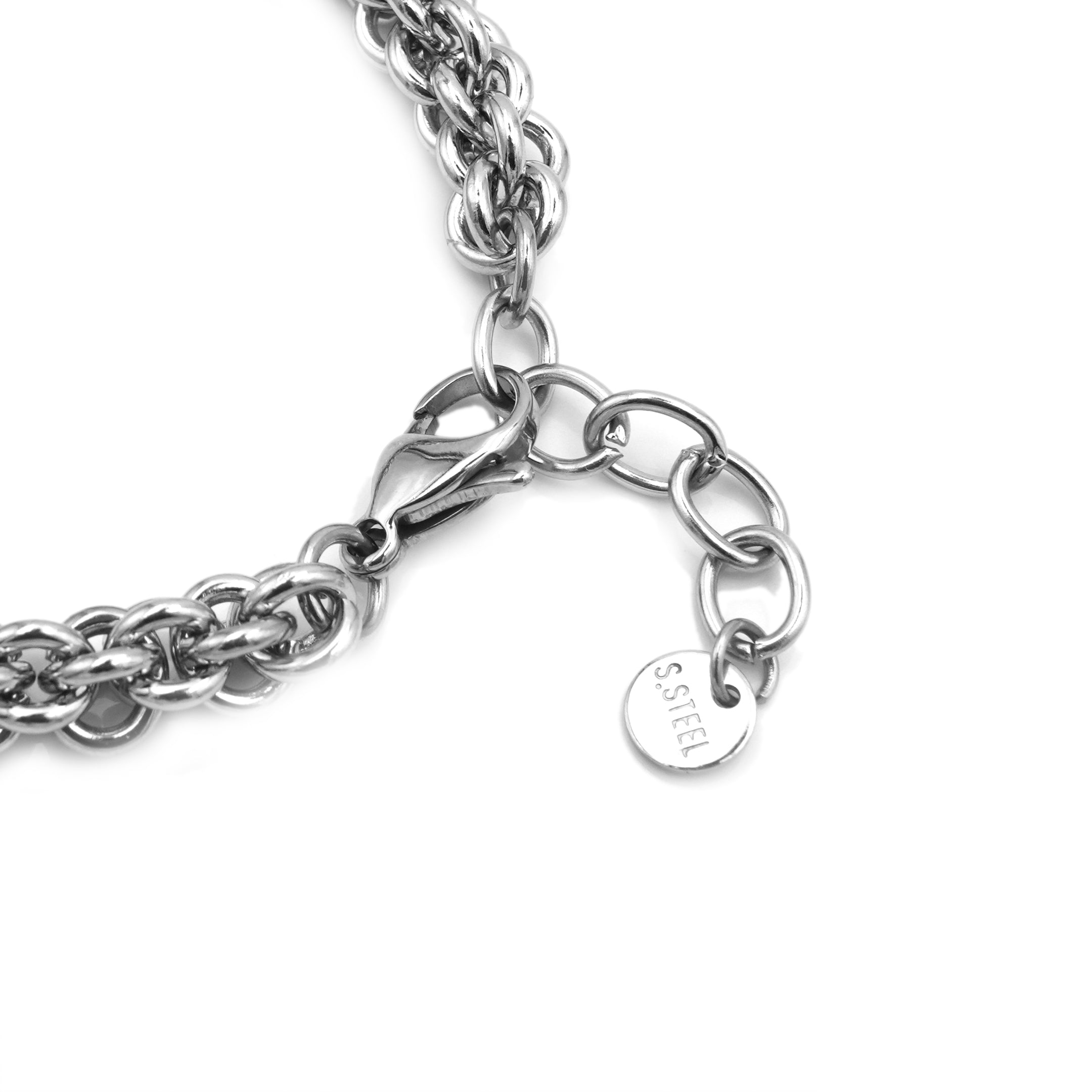 Bracciale Chunky  Intrecciato In Acciaio Inossidabile