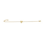 Bracciale Cuore Radiante con Pavé e Punto Luce In Acciaio Inossidabile