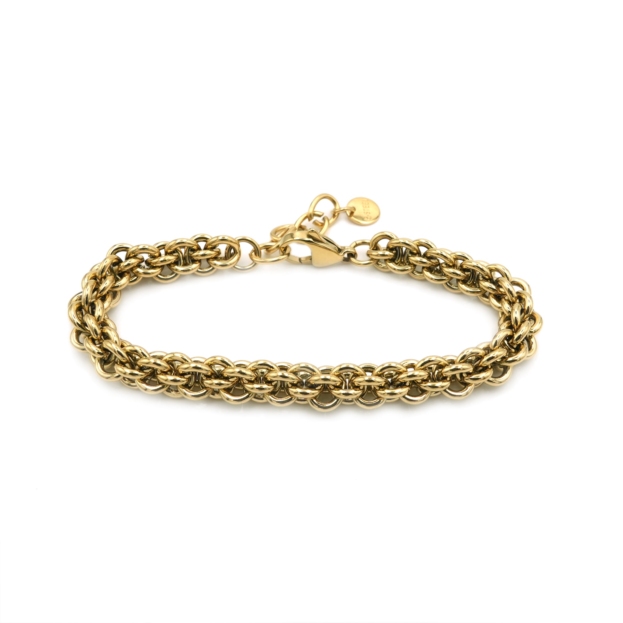 Bracciale Chunky  Intrecciato In Acciaio Inossidabile