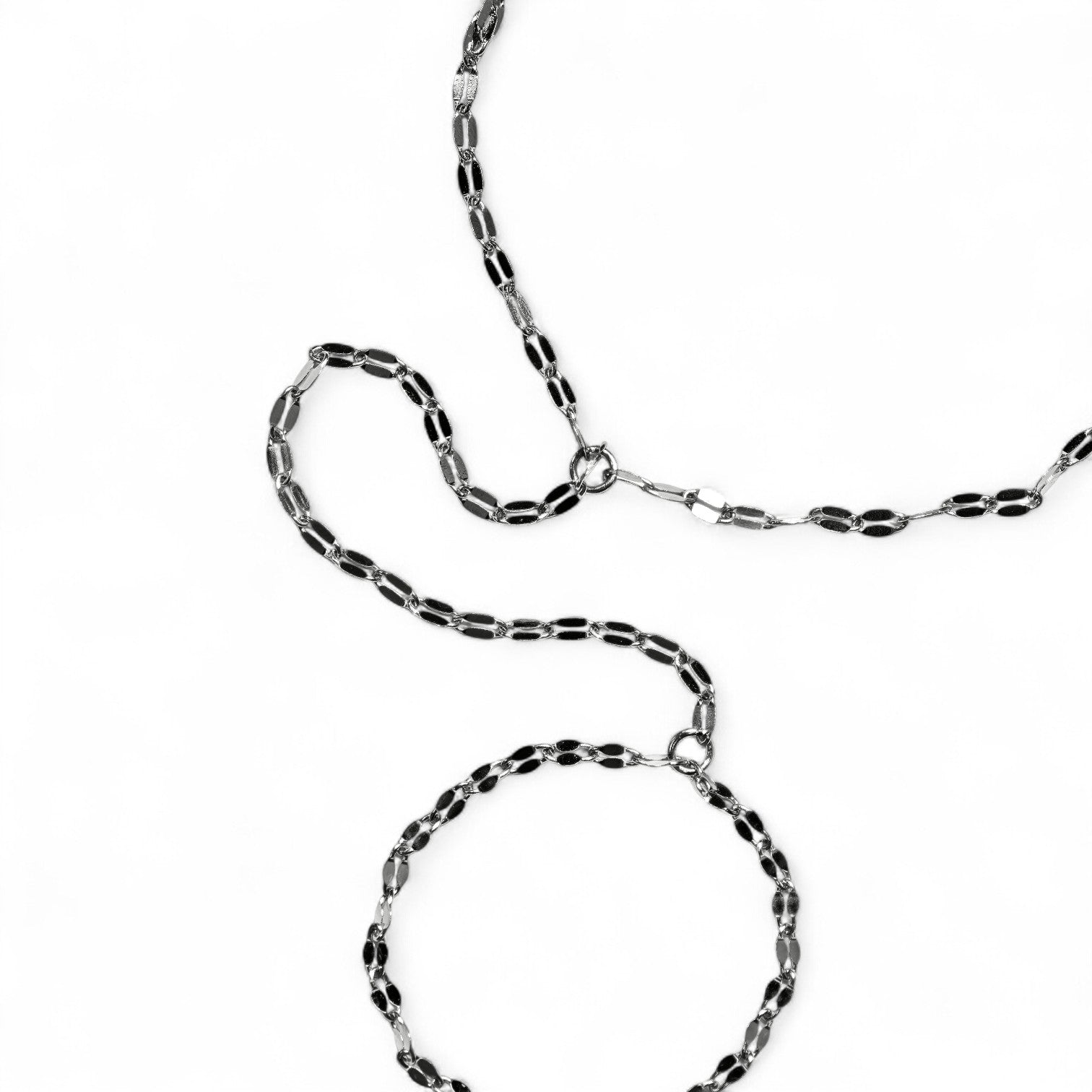 Bracciale Baciamano Catena Ovale Acciaio