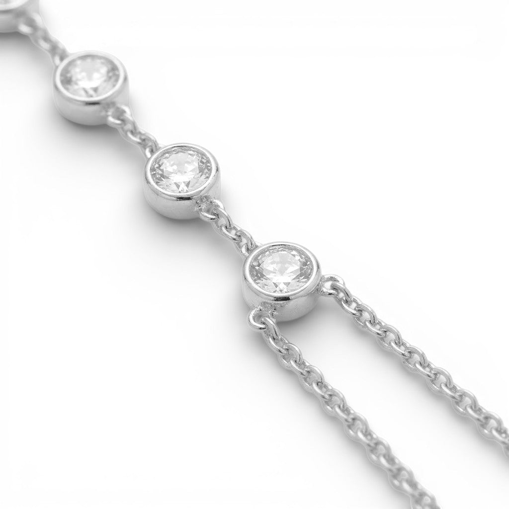 Bracciale Baciamano con Punti Luce In Acciaio Inossidabile