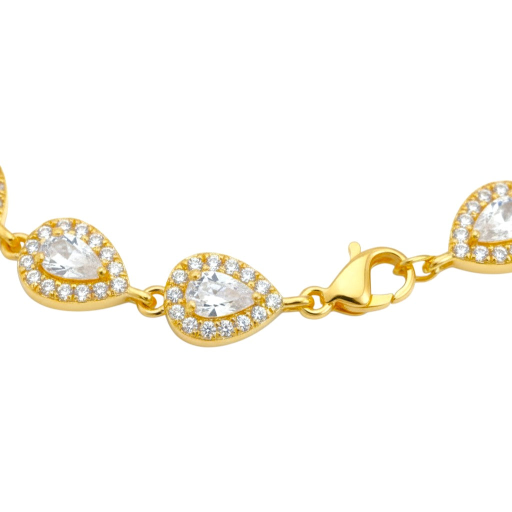Bracciale Tennis Gocce di Luce In Acciaio Inossidabile