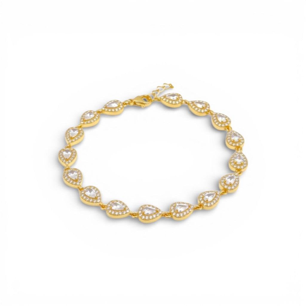 Bracciale Tennis Gocce di Luce In Acciaio Inossidabile