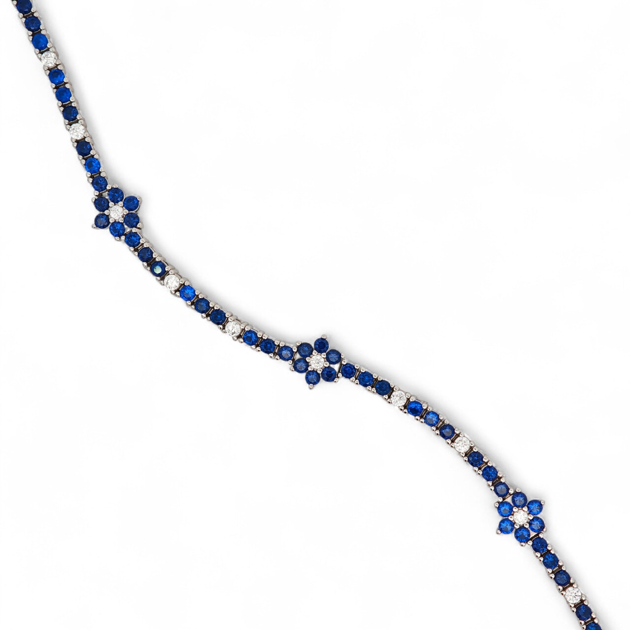 Bracciale Fiore di Zirconi in Argento