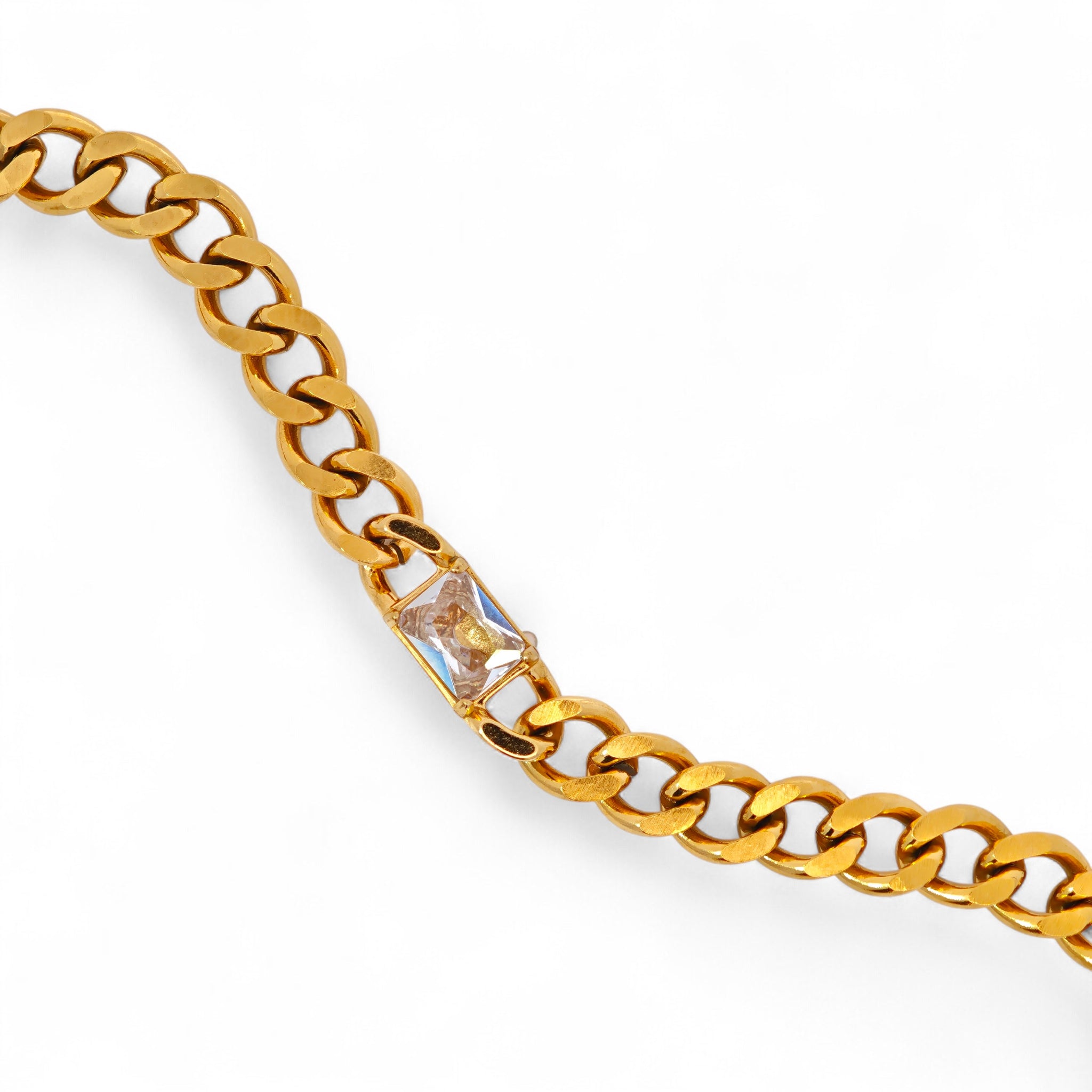 Bracciale fulmini e zirconi in Acciaio