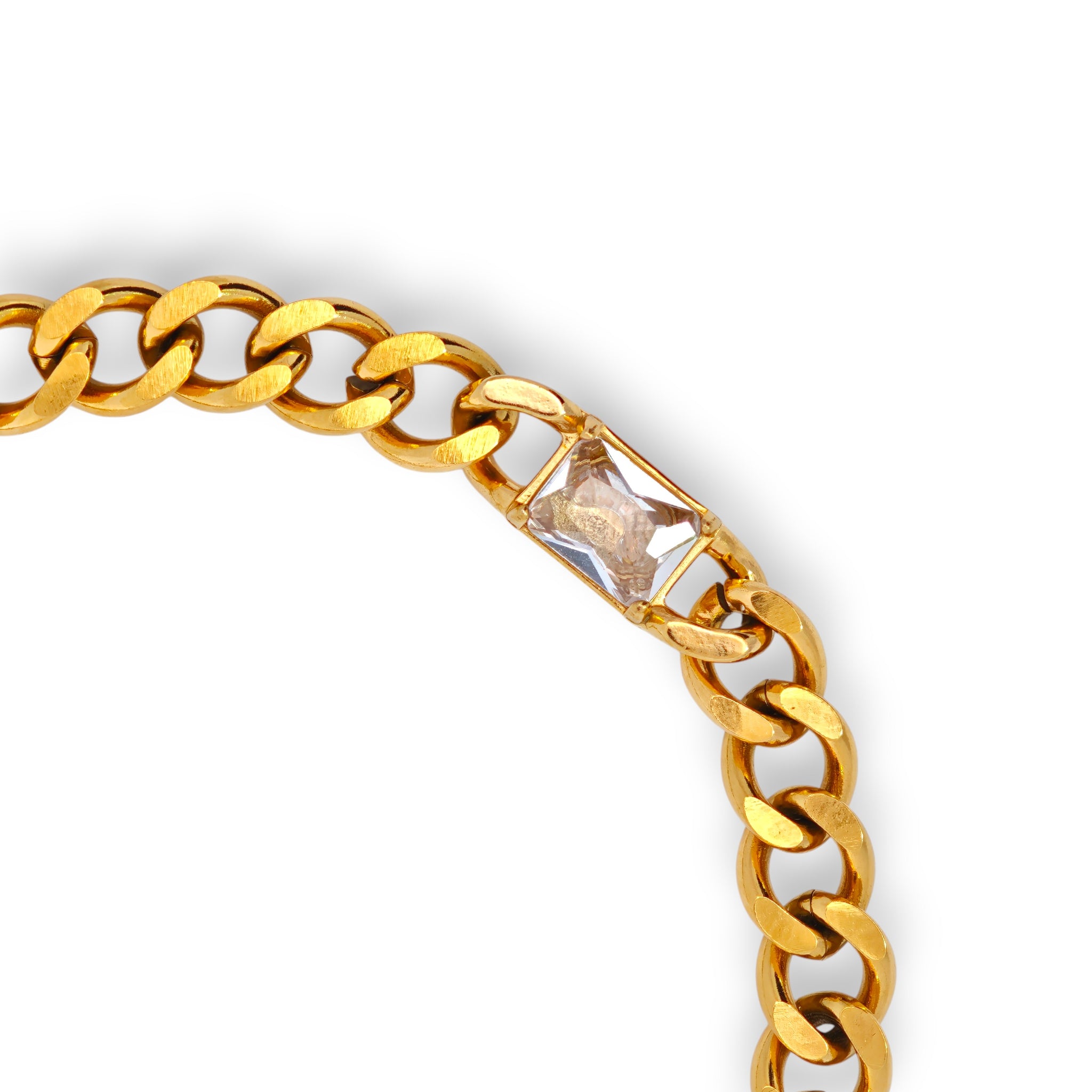 Bracciale fulmini e zirconi in Acciaio