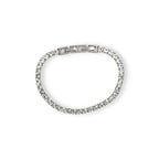 Bracciale Tennis Elite con Cristalli Bianchi In Acciaio Inossidabile