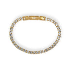 Bracciale Tennis Elite con Cristalli Bianchi In Acciaio Inossidabile