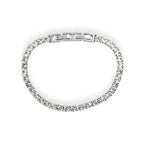 Bracciale Tennis Elite con Cristalli Bianchi In Acciaio Inossidabile