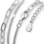 Bracciale Dual Harmony a Doppia Fascia In Argento 925