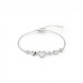 Bracciale Battiti Preziosi con Charms a Cuore In Argento 925