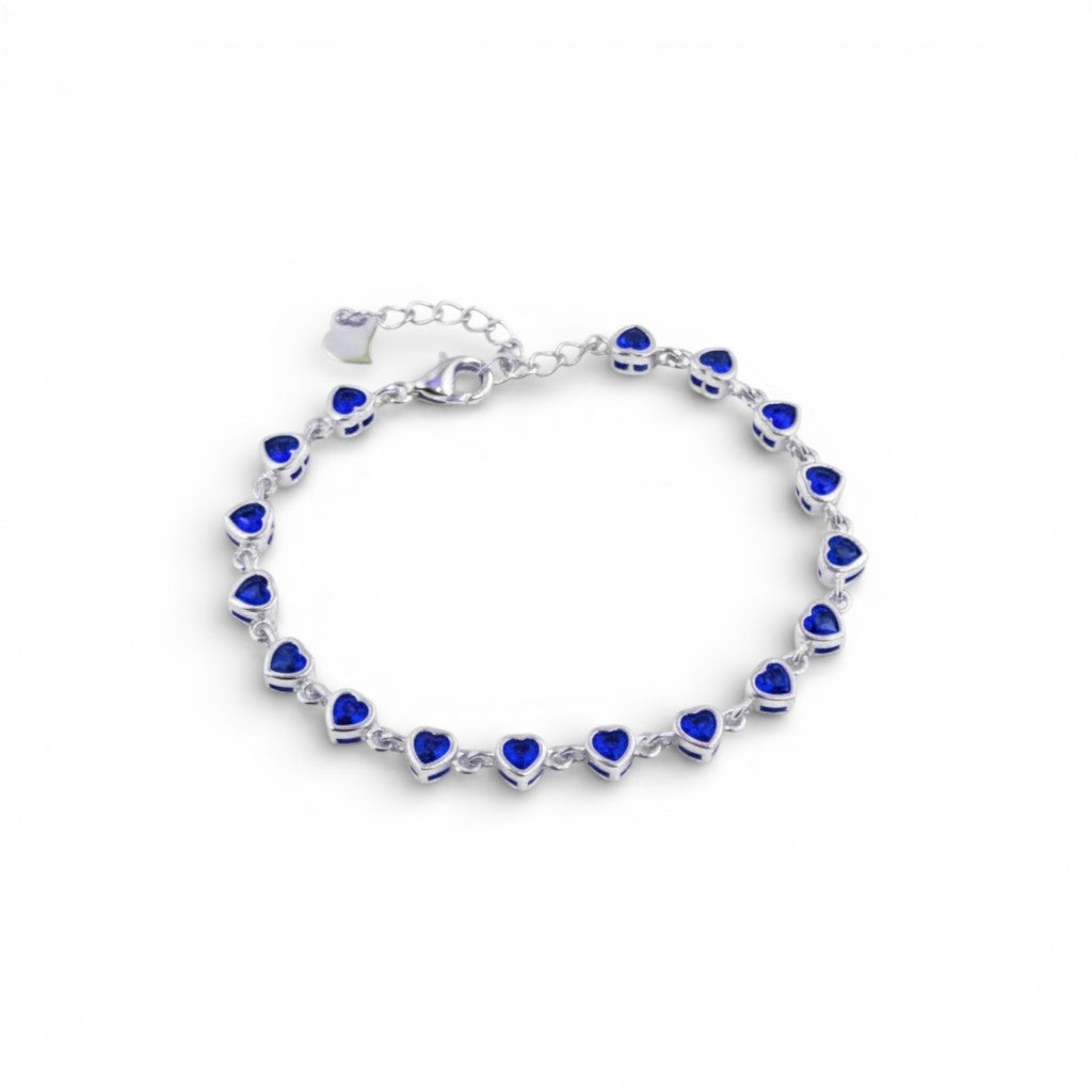 Bracciale con Cuori in Argento 925