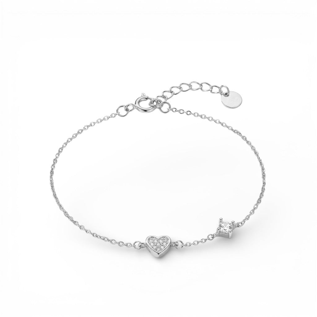 Bracciale Cuore Prezioso In Argento 925