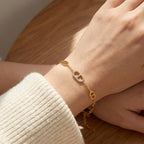Bracciale con Maglie Marina In Acciaio Inossidabile