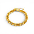 Bracciale Catena Maglie Rigate In Acciaio Inossidabile