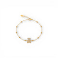 Bracciale Orsetto Zirconato In Acciaio Inossidabile