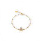 Bracciale Orsetto Zirconato In Acciaio Inossidabile