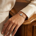 Bracciale Orsetto Zirconato In Acciaio Inossidabile