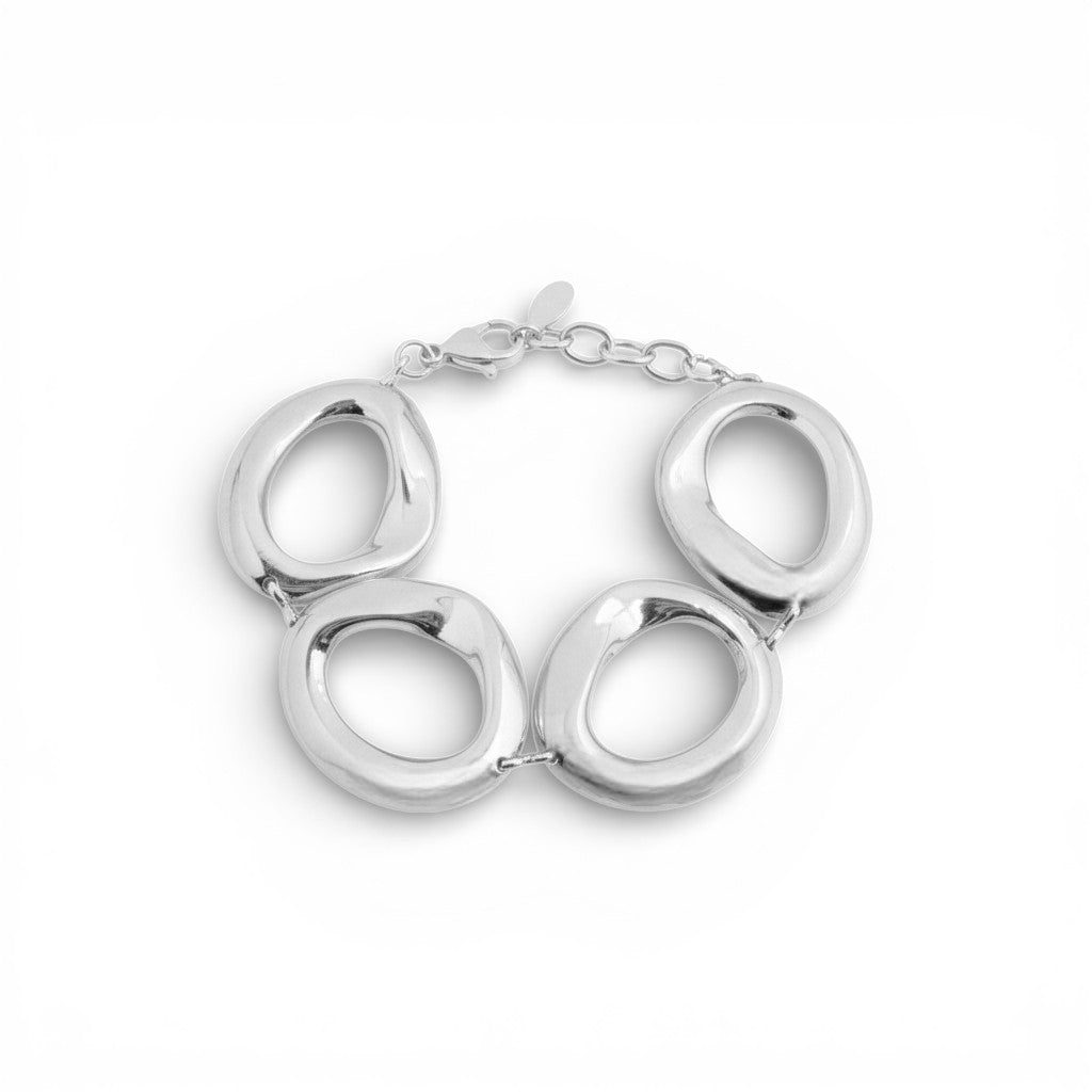 Bracciale a Maglie Ovali In Acciaio Inossidabile