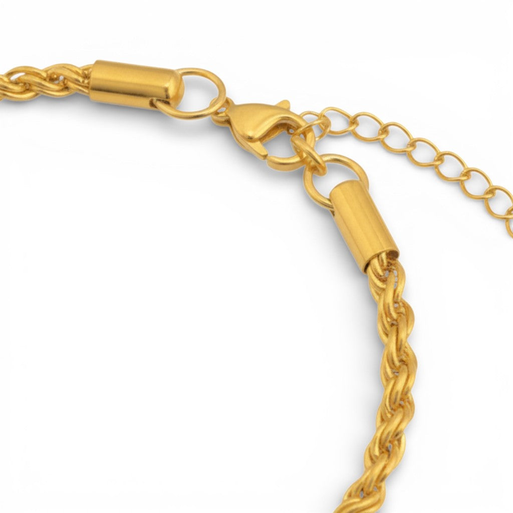 Bracciale Catena a Corda In Acciaio Inossidabile