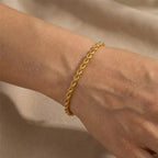 Bracciale Catena a Corda In Acciaio Inossidabile