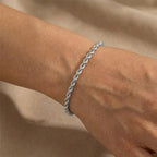 Bracciale Catena a Corda In Acciaio Inossidabile