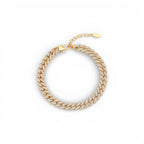 Bracciale Grumetta Pavé In Acciaio Inossidabile