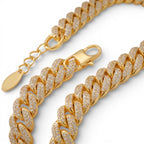 Bracciale Grumetta Pavé In Acciaio Inossidabile