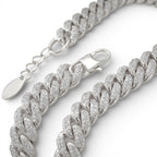 Bracciale Grumetta Pavé In Acciaio Inossidabile