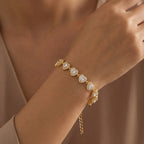 Bracciale Tennis Cuori Pavé In Acciaio Inossidabile