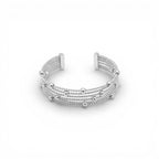 Bracciale Rigido Multifilo con Sfere In Acciaio Inossidabile