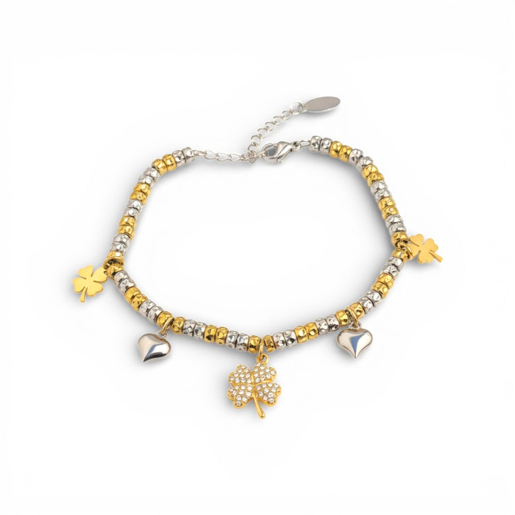 Bracciale Charm Portafortuna In Acciaio Inossidabile