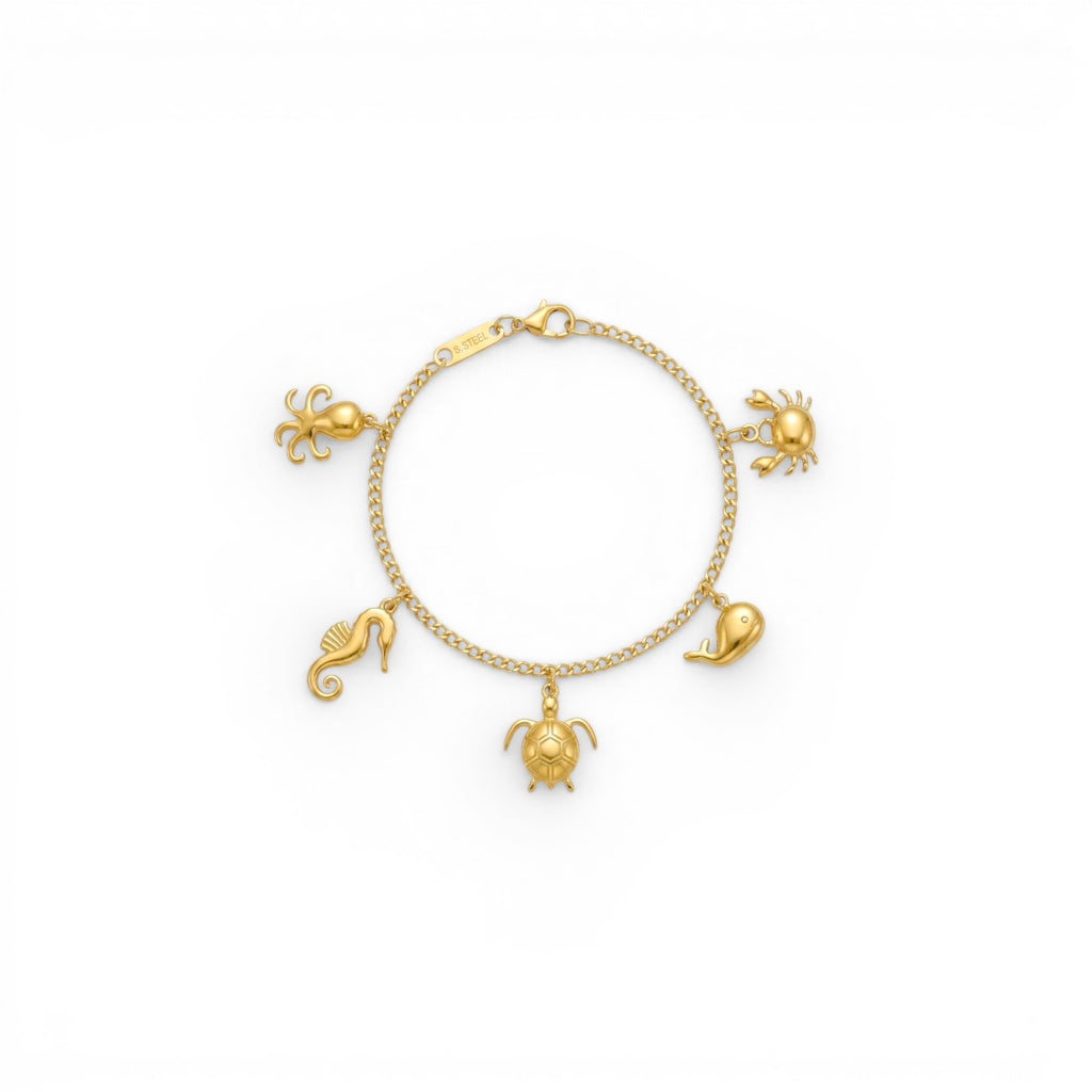 Bracciale Charm Marini in Acciaio Inossidabile