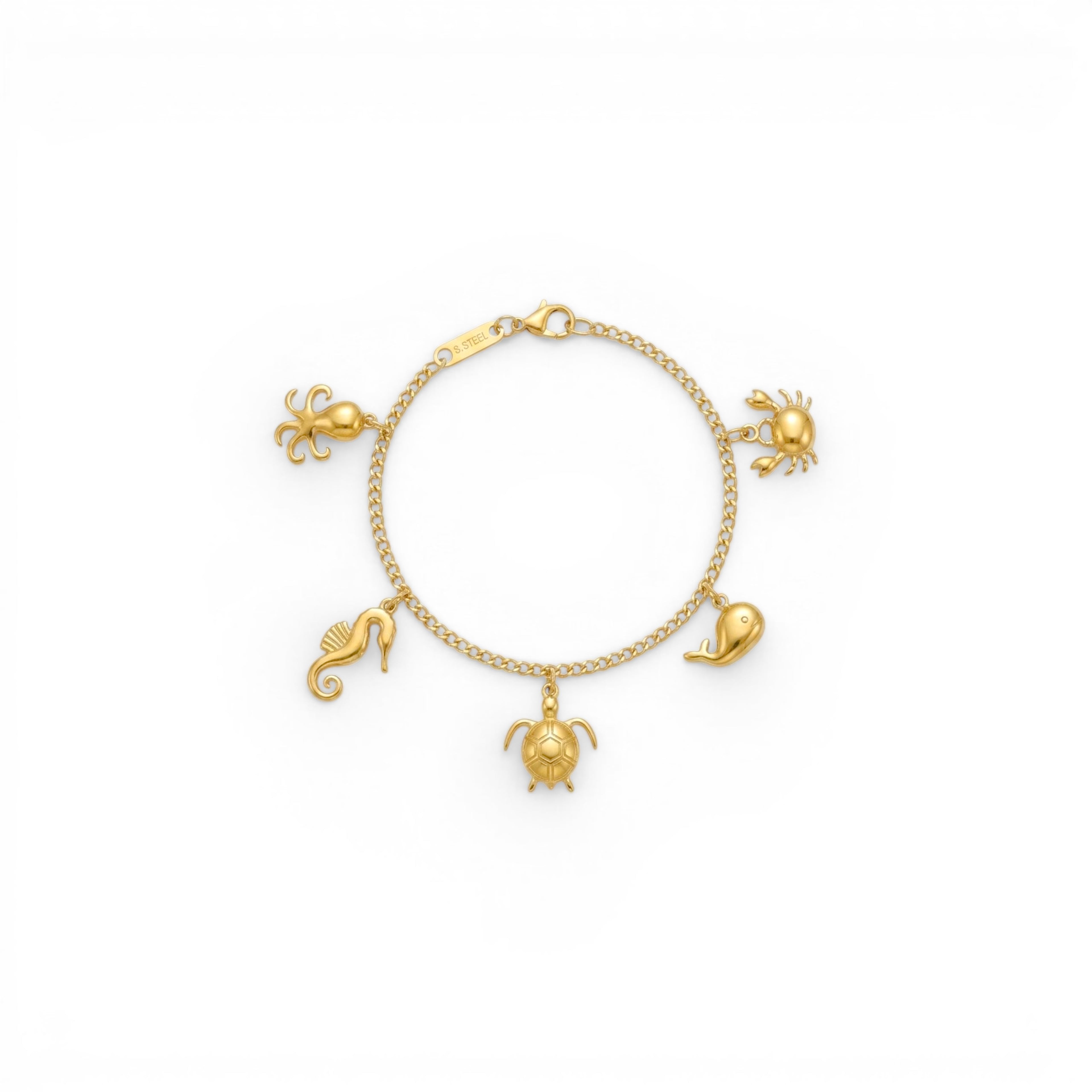 Bracciale Charm Marini in Acciaio Inossidabile