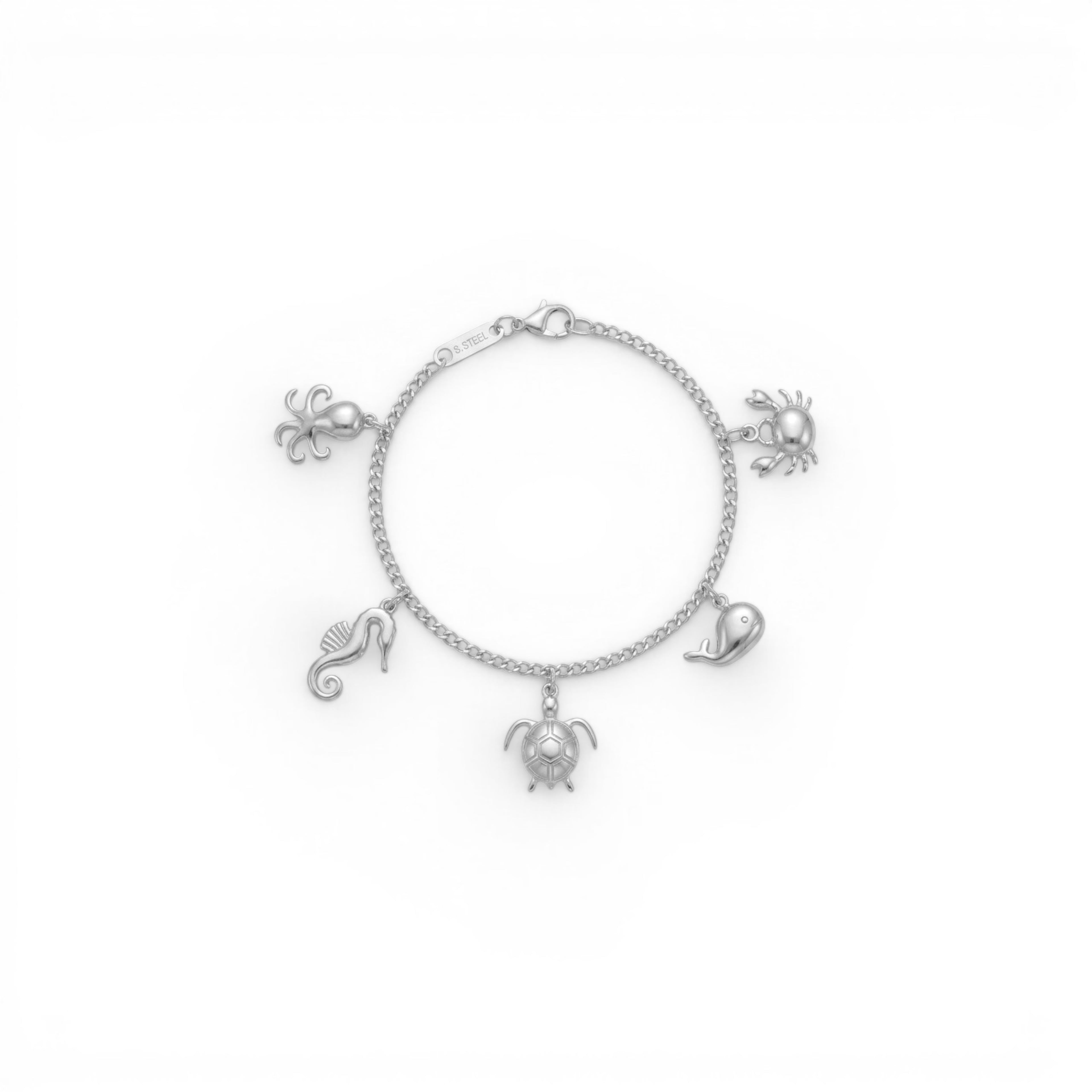 Bracciale Charm Marini in Acciaio Inossidabile