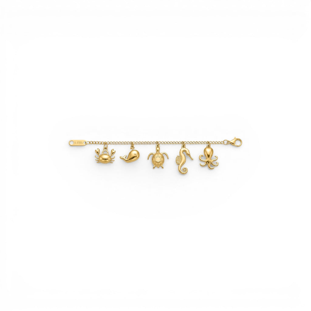Bracciale Charm Marini in Acciaio Inossidabile