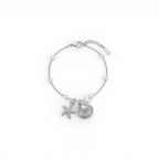 Bracciale Charms Marini e Perle In Acciaio Inossidabile