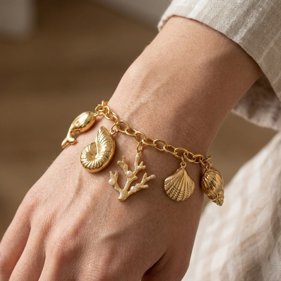 Bracciale Marine Charm In Acciaio Inossidabile