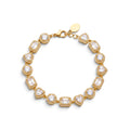 Bracciale Tennis con Zirconi Multicut e Cornice Halo In Acciaio Inossidabile