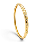 Bracciale Bangle Rigido con Stelle e Zirconi In Acciaio Inossidabile